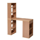 勉強机 シンプル デスク 大人用 パソコンデスク 組み合わせ 変形 大学生 中学生 子供 子ども デスク おしゃれ 収納 本棚 ラック 作業机 北欧 白 ホワイト 茶色 【納期A】【jpk-sgt-0124】