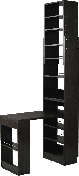 デスク 机 本棚 上置き セット 棚付き 一体型 木製 突っ張り オープンラック 収納棚 壁 オフィス 書斎 防災 天井 つっぱり スリム コンパクト 省スペース 大容量 【納期A】【jpk-sgt-0133】