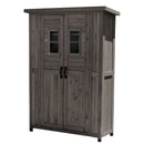 物置き 屋外 庭 小屋 倉庫 収納庫 物置き倉庫 屋外収納庫 木製 おしゃれ 大型 薄型 ガーデニング 園芸用品 収納 掃除道具入れ 観音開き 扉付き カントリー 北欧 【納期B】【sms-kcsl1260】