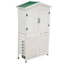 室外機カバー 収納付き 棚付き 木製 大型 エアコン室外機 カバー 屋外 庭 収納庫 物置き倉庫 屋外収納庫 木製物置 おしゃれ ガーデニング 園芸用品 収納 倉庫 【納期B】【sms-kgr-ac178】