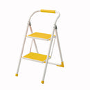 脚立 2段 ステップ台 折りたたみ 折り畳み おしゃれ かわいい ステップ オレンジ 黄色 イエロー 緑 グリーン 持ち手 pop ポップ カジュアル 屋内用 リビング 【納期B】【azm-lfs-007】