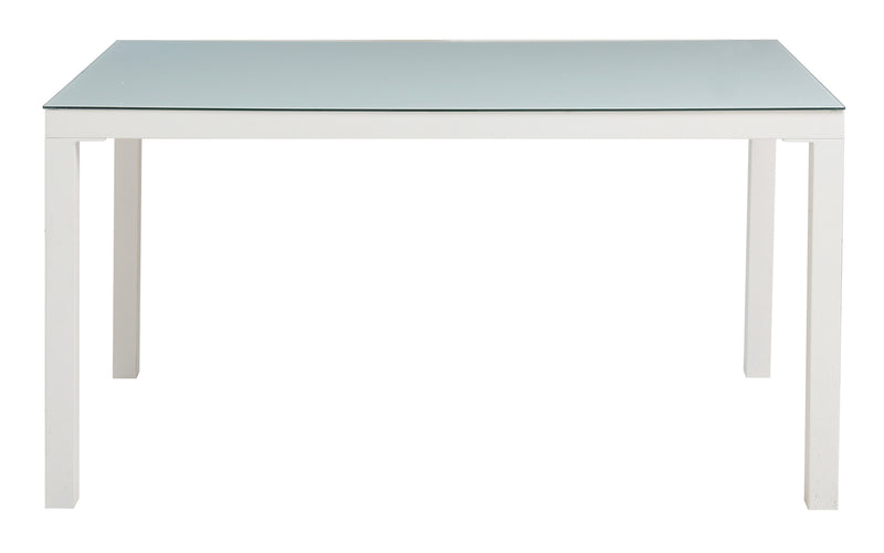 ダイニングテーブル 4人用 四人掛け 135×80cm ガラス天板 シンプル スタイリッシュ モダン おしゃれ 北欧 白 ホワイト 木目柄 黒 ブラック (テーブル以外別売) 【納期B】【lic-akg-007】