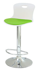 カウンターチェア 昇降式 グリーン 緑 オレンジ モダン POP ポップ ビタミンカラー かわいい おしゃれ スタイリッシュ 足置き 背もたれ 椅子 チェアー 【納期B】【lic-akg-031】