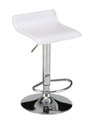 カウンターチェア 昇降式 白 ホワイト 黒 ブラック モダン スタイリッシュ シンプル おしゃれ クール 足置き 背もたれ 椅子 チェアー スツール 固定脚 【納期B】【lic-akg-032】