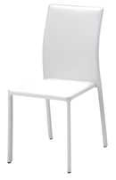 ダイニングチェア 4脚セット 同色 椅子 ダークブラウン 茶色 ホワイト 白 グリーン 緑 オレンジ グレー ベージュ ブラック 黒 シンプル スタッキング 重ねられる 【納期B】【lic-akg-047】