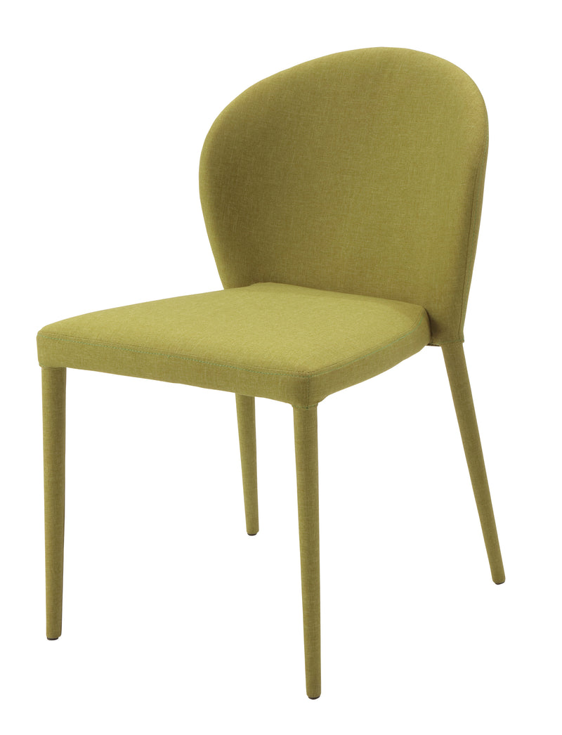 ダイニングチェア 4脚セット 同色 椅子 シンプル スタッキング可能 重ねられる 省スペース 収納 ファブリック 布地 布張り スチール脚 (チェアー以外別売) 【納期B】【lic-akg-049】