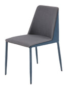 ダイニングチェア 2脚セット 同色 椅子 おしゃれ 北欧 シンプル ブルー 青 グレー バイカラー 完成品 ファブリック 布地 布張り 布貼り モダン アート デザイン 【納期B】【lic-akg-050】