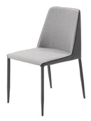 ダイニングチェア 2脚セット 同色 椅子 おしゃれ 北欧 シンプル ブルー 青 グレー バイカラー 完成品 ファブリック 布地 布張り 布貼り モダン アート デザイン 【納期B】【lic-akg-050】