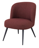 リビングチェア 椅子 低い ローチェア 背もたれ 肘なし 厚み リビング チェアー ワインレッド 赤 グレー 色 カラー 北欧 おしゃれ モダン スチール脚 【納期B】【lic-akg-066】