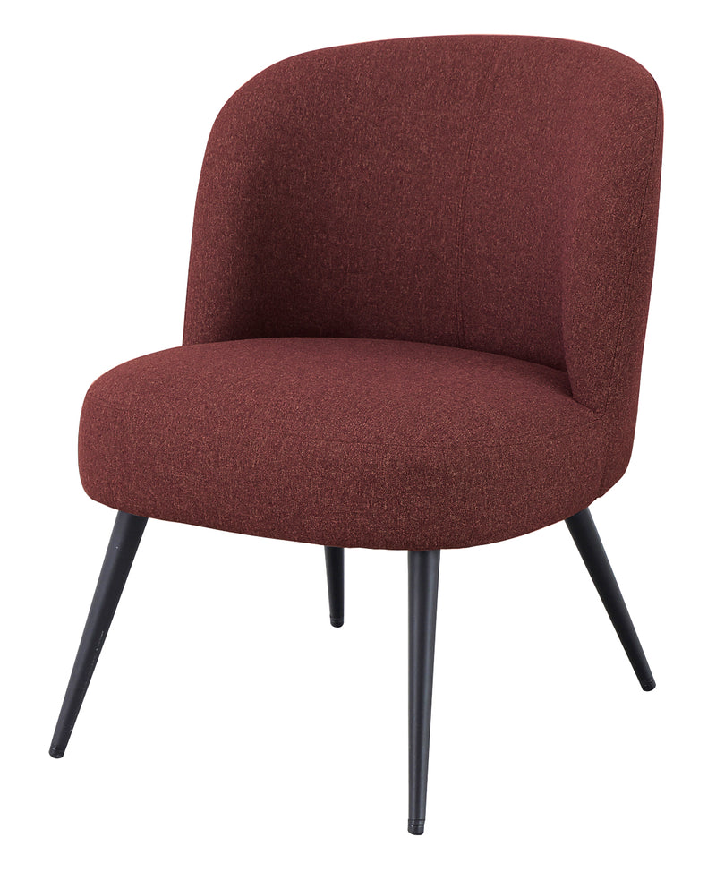 リビングチェア 椅子 低い ローチェア 背もたれ 肘なし 厚み リビング チェアー ワインレッド 赤 グレー 色 カラー 北欧 おしゃれ モダン スチール脚 【納期B】【lic-akg-066】