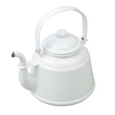 ケトル やかん おしゃれ 直火 IH対応 キャンプ アウトドア ストーブ 湯沸し ホーロー 琺瑯 ポット 暖炉 加湿 黒 ブラック 茶色 ブラウン 白 ホワイト 【納期B】【lic-dwj-141】