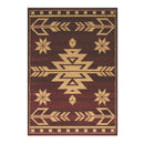 ラグ マット オルテガ柄 ネイティブ アメリカン 民族模様 おしゃれ ナチュラル 長方形 絨毯 敷物 床材 フロアーマット 熊 クマ ベアー ウィルトン織 160×230 【納期B】【lic-dwj-176】