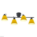 シーリングライト おしゃれ 北欧 LED対応 天井照明 4灯 シーリングランプ シンプル ナチュラル 赤 レッド 黄色 イエロー 緑 グリーン グレージュ エルックス 【納期B】【lic-elx-301】