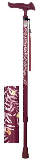 杖 ステッキ 伸縮 花柄 おしゃれ デザイン 握りやすい 安定感 介護 歩行 補助 敬老の日 介護用品 歩行サポート 【納期A】【lic-fjh-0010】