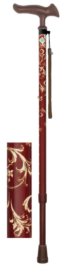 杖 ステッキ 伸縮 花柄 おしゃれ デザイン 握りやすい 安定感 介護 歩行 補助 敬老の日 介護用品 歩行サポート 【納期A】【lic-fjh-0010】