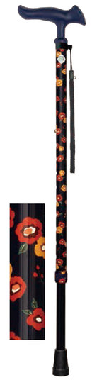 杖 ステッキ 伸縮 花柄 おしゃれ デザイン 握りやすい 安定感 介護 歩行 補助 敬老の日 介護用品 歩行サポート 【納期A】【lic-fjh-0010】