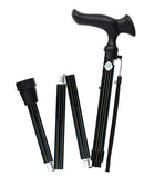 杖 ステッキ 男性 おしゃれ メンズ 折り畳み 折畳み 折りたたみ 安定感 グリップ 握りやすい 介護 歩行 補助 敬老の日 介護用品 歩行サポート 【納期A】【lic-fjh-0019】