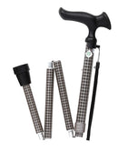 杖 ステッキ 男性 おしゃれ メンズ 折り畳み 折畳み 折りたたみ 安定感 グリップ 握りやすい 介護 歩行 補助 敬老の日 介護用品 歩行サポート 【納期A】【lic-fjh-0019】