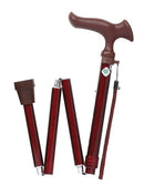 杖 ステッキ 男性 おしゃれ メンズ 折り畳み 折畳み 折りたたみ 安定感 グリップ 握りやすい 介護 歩行 補助 敬老の日 介護用品 歩行サポート 【納期A】【lic-fjh-0019】