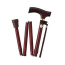 杖 ステッキ 伸縮 男性 女性 木目柄 黒 無地 ブラック おしゃれ デザイン 柄 介護 歩行 補助 敬老の日 介護用品 歩行サポート 【納期A】【lic-fjh-0025】