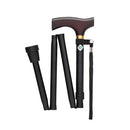 杖 ステッキ 伸縮 男性 女性 木目柄 黒 無地 ブラック おしゃれ デザイン 柄 介護 歩行 補助 敬老の日 介護用品 歩行サポート 【納期A】【lic-fjh-0025】