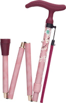 杖 女性 折りたたみ式 折畳み おしゃれ レディース 介護 ステッキ 軽量 使いやすい コンパクト 歩行補助 腰 負担軽減 膝 ひざ 敬老の日 誕生日 ギフト 贈り物 【納期A】【lic-fjh-0036】