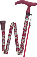 杖 女性 折りたたみ式 折畳み おしゃれ レディース 介護 ステッキ 軽量 使いやすい コンパクト 歩行補助 腰 負担軽減 膝 ひざ 敬老の日 誕生日 ギフト 贈り物 【納期A】【lic-fjh-0036】