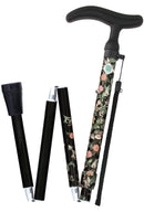 杖 女性 折りたたみ式 折畳み おしゃれ レディース 介護 ステッキ 軽量 使いやすい コンパクト 歩行補助 腰 負担軽減 膝 ひざ 敬老の日 誕生日 ギフト 贈り物 【納期A】【lic-fjh-0036】