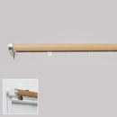 カーテンレール 伸縮 シングル 2m 長さ サイズ調整 おしゃれ 装飾レール 木目調 遮光 遮熱 光漏れ防止 省エネ サイド 端 横側 取り付け簡単 モダン スリム 細い 【納期B】【lic-ful-005】