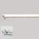 カーテンレール 伸縮 シングル 2m 長さ サイズ調整 おしゃれ 装飾レール 木目調 遮光 遮熱 光漏れ防止 省エネ サイド 端 横側 取り付け簡単 モダン スリム 細い 【納期B】【lic-ful-005】