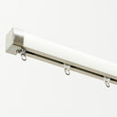 カーテンレール 伸縮式 3m シングル 幅 長さ サイズ調節 静か 光漏れ防止 伸縮レール シンプル スリム 丈夫 アルミ製 ローラー ランナー 静音 取り付け簡単 【納期B】【lic-ful-243】