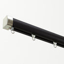 カーテンレール 2m シングル 伸縮カーテンレール 幅 サイズ調整 静か 静音設計 伸縮レール 伸縮式レール おしゃれ スタイリッシュ 大型ランナー 光漏れ防止 【納期B】【lic-ful-242】