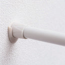 突っ張り棒 つっぱり棒 幅 2m 200cm 最大 伸縮 強力 軽い 軽量 錆びにくい 水まわり キッチン トイレ 洗面所 おしゃれ 白 木目柄 アルミ製 補助プレート付き 【納期B】【lic-ful-498】