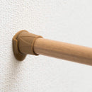 突っ張り棒 幅 3m 300cm 最大 伸縮 つっぱり棒 太い 太め 強力 軽い 錆びにくい 水周り キッチン トイレ 洗面所 補助プレート付き おしゃれ 白 ホワイト 木目 【納期B】【lic-ful-501】