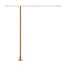 ポール 支え 支柱 縦 タテ 伸縮式 耐荷重アップ たわみ対策 固定部品 室内用 収納用品 ホワイト 白 木目 ブラウン 強力つっぱりポール大専用 突っ張り棒別売り 【納期B】【lic-ful-504】