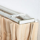 カーテンレール ダブル 2m 最大幅 伸縮 カバー付き 静か 遮光 遮熱 光漏れ防止 外気 シャットアウト トップカバーつき 静音 取付け簡単 設置 正面付け 天井付け 【納期B】【lic-ful-ctrail-0001】