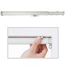 カーテンレール シングル つっぱり 突っ張り 白 ホワイト 茶色 ブラウン 賃貸 対応 マンション 安心 傷防止 原状回復 取り付け 簡単 diy 伸縮 幅 70cm 110cm 【納期B】【lic-ful-ctrail-0004】