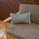 クッションカバー 30×50cm カバー ビーチ 海 柄 サーフ系 サーフィン ヘリンボーン バーチ オレンジ 山 柄 緑 グリーン キャンプ テント  幾何学 デザイン 【納期C】【lic-kku-050】