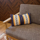 クッションカバー 30×50cm カバー ビーチ 海 柄 サーフ系 サーフィン ヘリンボーン バーチ オレンジ 山 柄 緑 グリーン キャンプ テント  幾何学 デザイン 【納期C】【lic-kku-050】