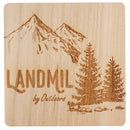 コースター おしゃれ 北欧 木製 木 西海岸 正方形 10×10cm 【納期C】【lic-kku-083】