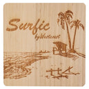 コースター おしゃれ 北欧 木製 木 西海岸 正方形 10×10cm 【納期C】【lic-kku-083】