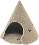 ペットハウス 室内用 テント型 ドーム型 猫 犬 おしゃれ すべり止め 床暖房対応 洗える キャットハウス ドッグハウス ドームハウス ベットベッド 春 夏 秋 冬 【納期C】【lic-kku-129】