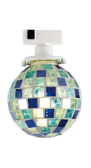 シーリングライト LED おしゃれ 天井照明 照明器具 モザイクガラス タイル 球体 かわいい モダン 大正ロマン 浪漫 昭和レトロ ボール球 ワンタッチ 取り付け簡単 【納期B】【lic-ksm-0001】