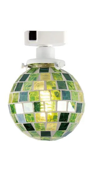 シーリングライト LED おしゃれ 天井照明 照明器具 モザイクガラス タイル 球体 かわいい モダン 大正ロマン 浪漫 昭和レトロ ボール球 ワンタッチ 取り付け簡単 【納期B】【lic-ksm-0001】