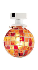 シーリングライト LED おしゃれ 天井照明 照明器具 モザイクガラス タイル 球体 かわいい モダン 大正ロマン 浪漫 昭和レトロ ボール球 ワンタッチ 取り付け簡単 【納期B】【lic-ksm-0001】