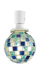 ダクトレール用照明 ライト 天井照明 照明器具 ダクトレール専用 スポットライト おしゃれ ガラス モザイクタイル 昭和レトロ モダン ワンタッチ 取り付け 簡単 【納期B】【lic-ksm-0003】