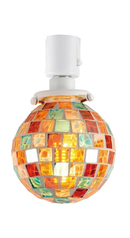 ダクトレール用照明 ライト 天井照明 照明器具 ダクトレール専用 スポットライト おしゃれ ガラス モザイクタイル 昭和レトロ モダン ワンタッチ 取り付け 簡単 【納期B】【lic-ksm-0003】