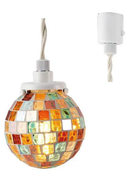 ダクトレール用照明 ペンダントライト 天井照明 照明器具 ダクトレール専用 天井 吊り下げ スポットライト おしゃれ ガラス モザイクタイル 昭和 レトロ モダン 【納期B】【lic-ksm-0004】