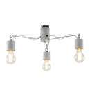 シーリングライト LED インダストリアル 3灯 おしゃれ 天井照明 器具 ワンタッチ 取り付け 簡単 シンプル 黒 ブラック グレー スリム シャープ スタイリッシュ 【納期B】【lic-ksm-0008】