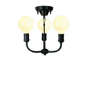 シャンデリア おしゃれ 照明 LED モダン 向き調整 調節できる アーム 上向き 下向き シンプル 黒 ブラック モダン インダストリアル 大型 led電球 シンプル 3灯 【納期B】【lic-ksm-0012】